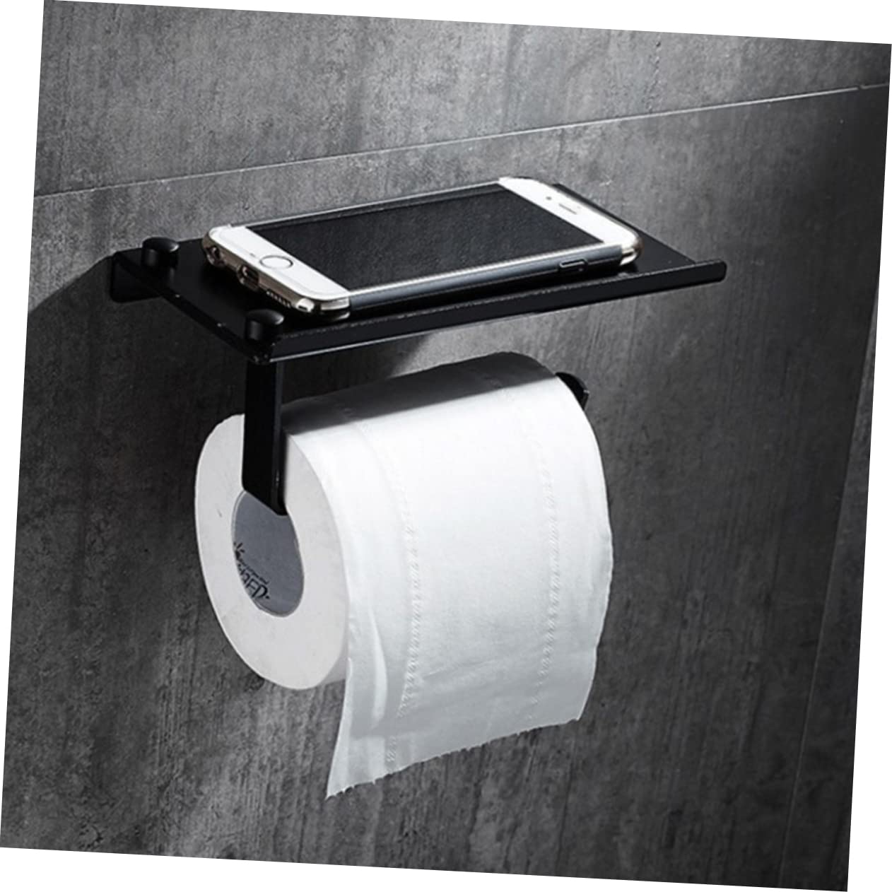 Dozownik papieru toaletowego z półką na telefon, wieszak na ręczniki i uchwyt na ręczniki papierowe, stojak do przechowywania w stylu vintage do domu i na patio