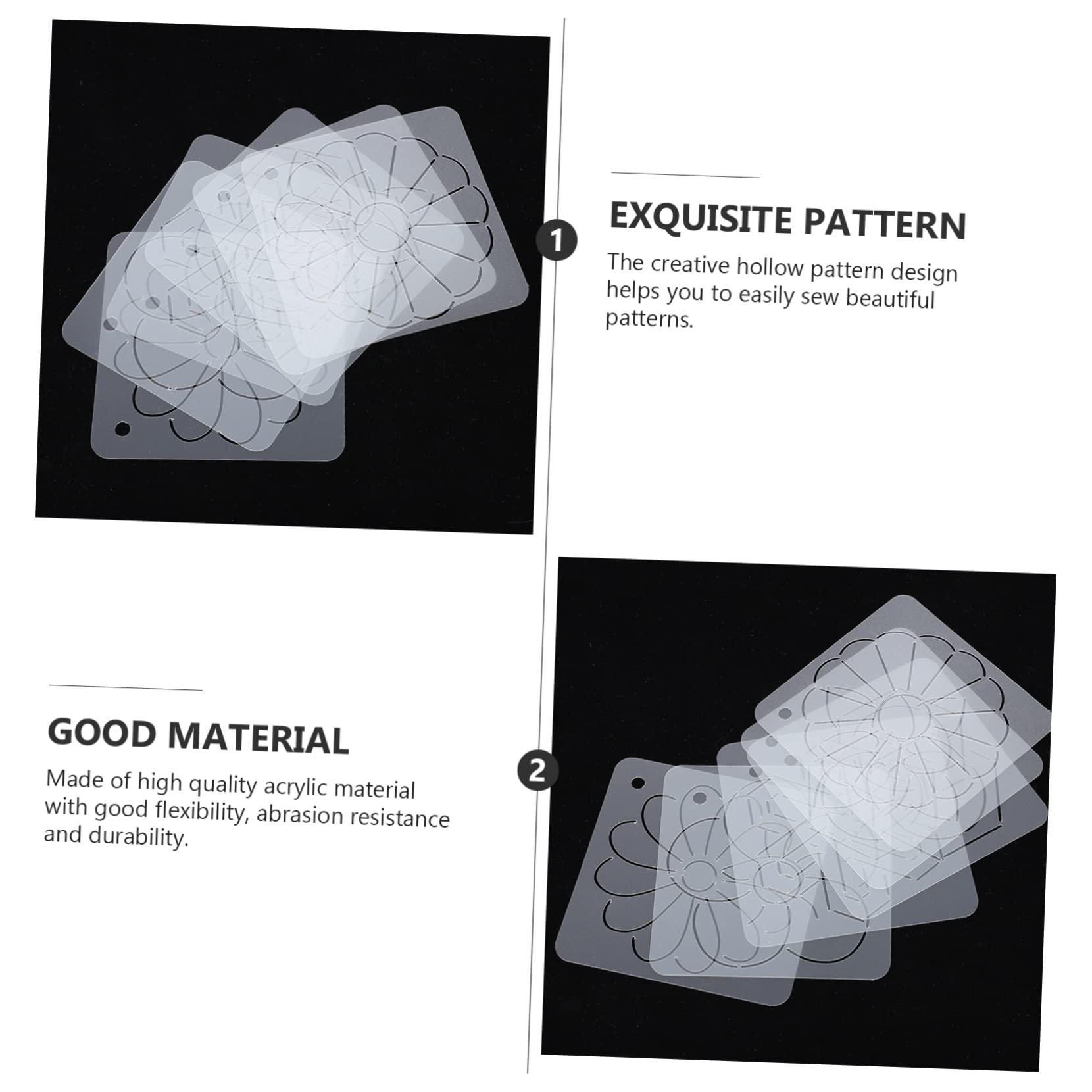 Tofficu 30piezas Plantillas De Acolchado y De Costura Para Patchwork y Manualidades Plantillas De Diseño Para Quilting y