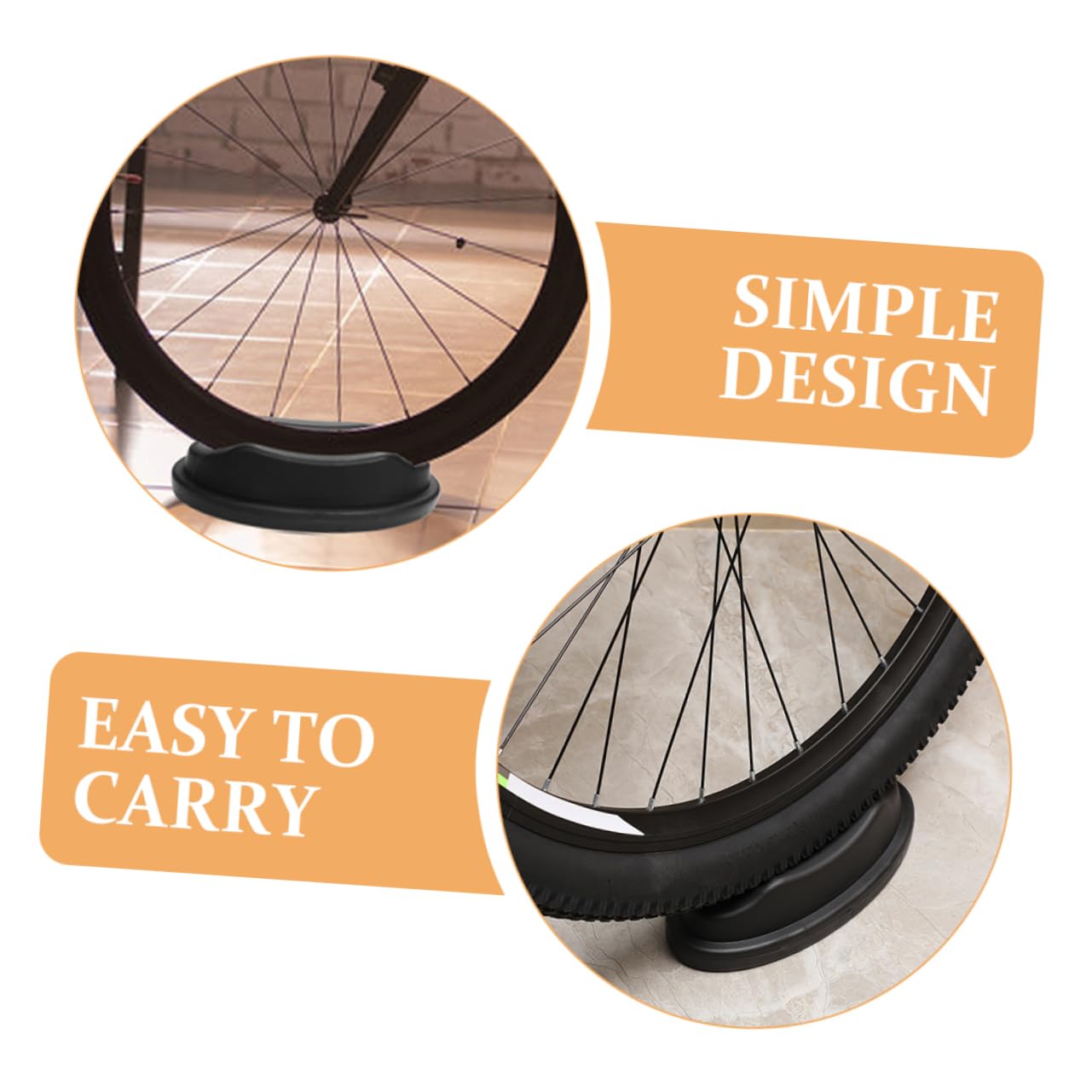 SUPVOX 4piezas Esterilla para Rueda Delantera Soporte Entrenador Ciclismo Estabilizador Bicicleta Entrenamiento Casa Soporte Bicicleta Estática Montaje Interior