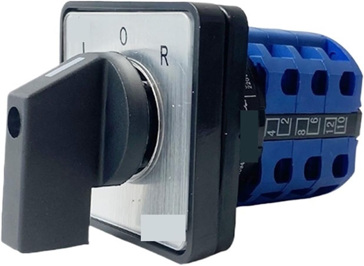 1PCS 3 Positions 20A/32A Changeover Control Circuit Panel Mounted For Electrician Using Tools Rotary Switch LW26-20/3(LOR,32A)