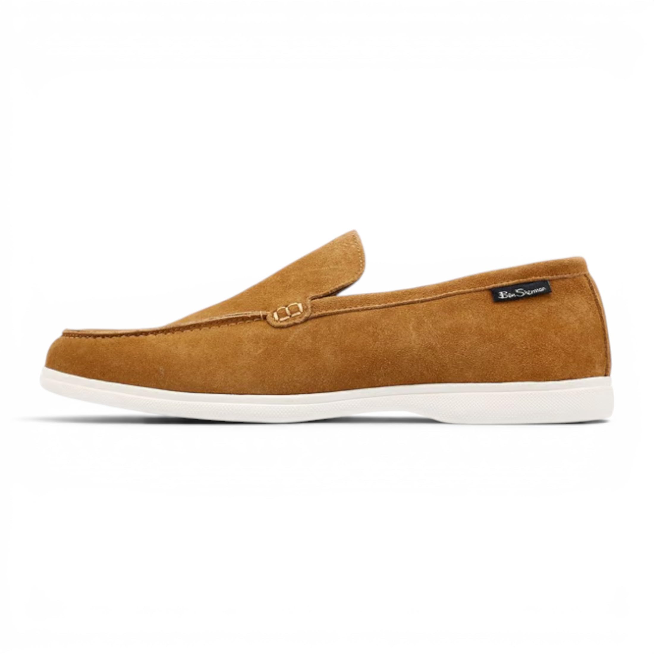 Zapatos Mocasines Informales y de Vestir de Ante marrón Claro para Hombre de Amarillo