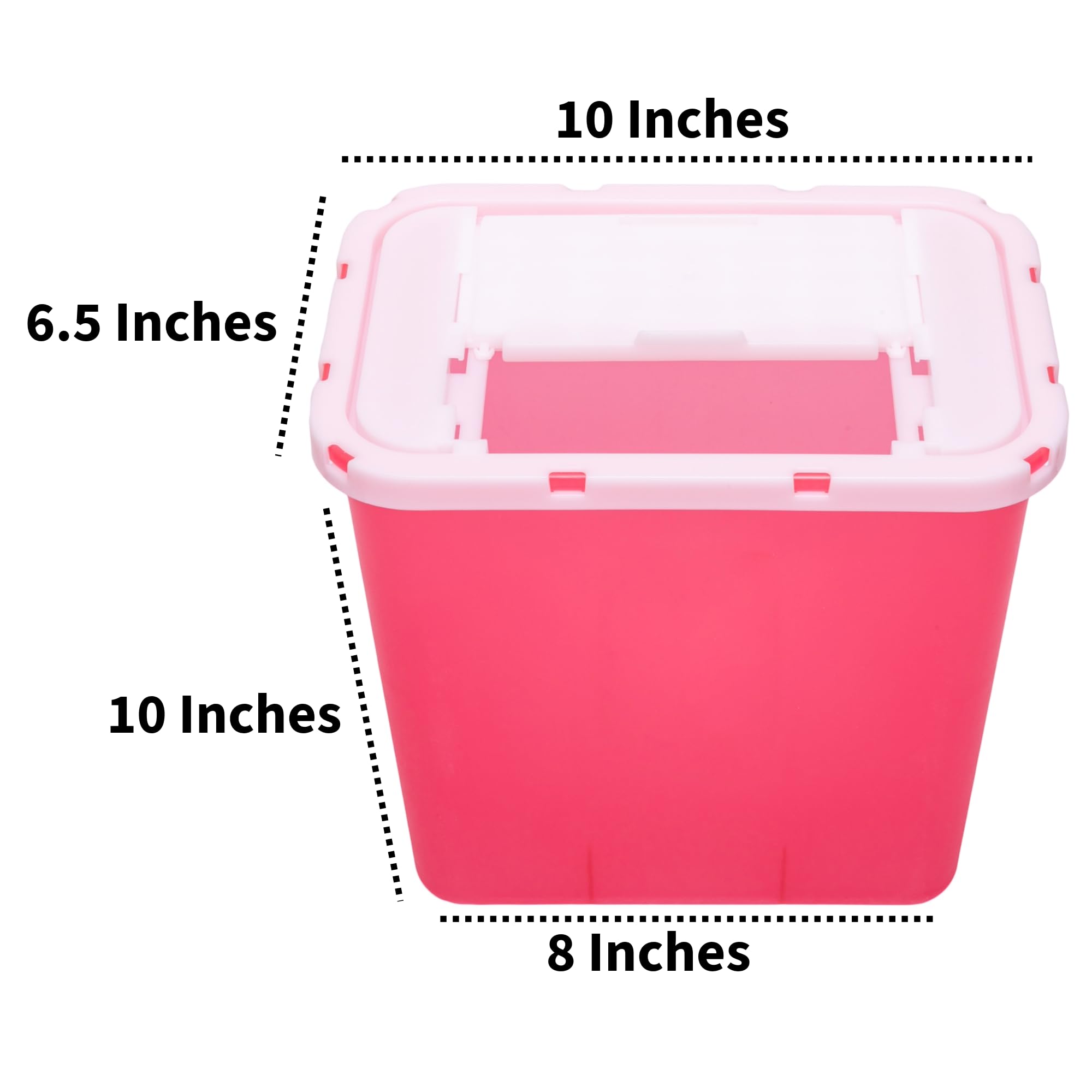 Disposal Box Syringes Without Needle 2 Gallon Sharps Container - Large Medical Waste ...