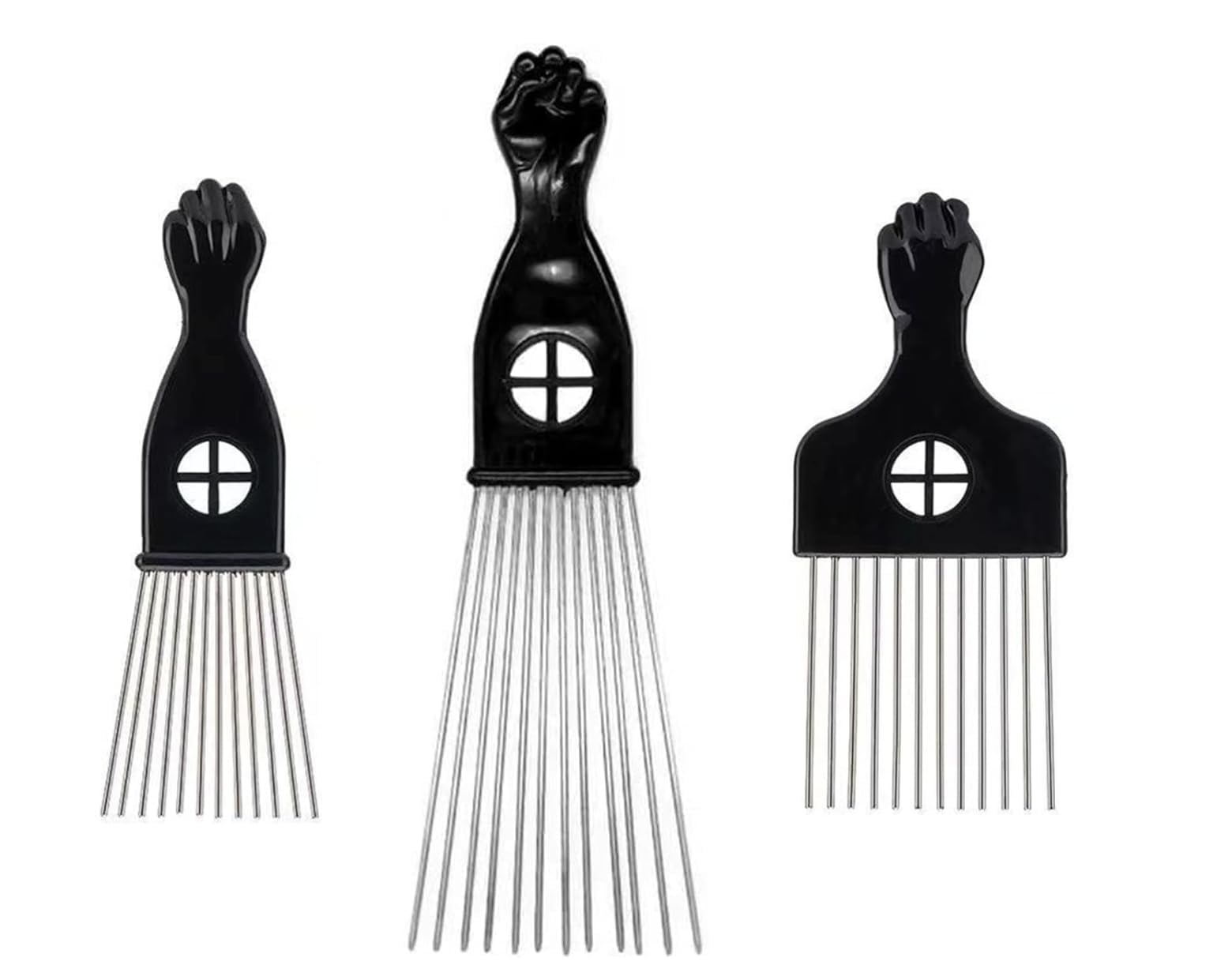 3 Pcs Hair Pick Comb for Curly Hair