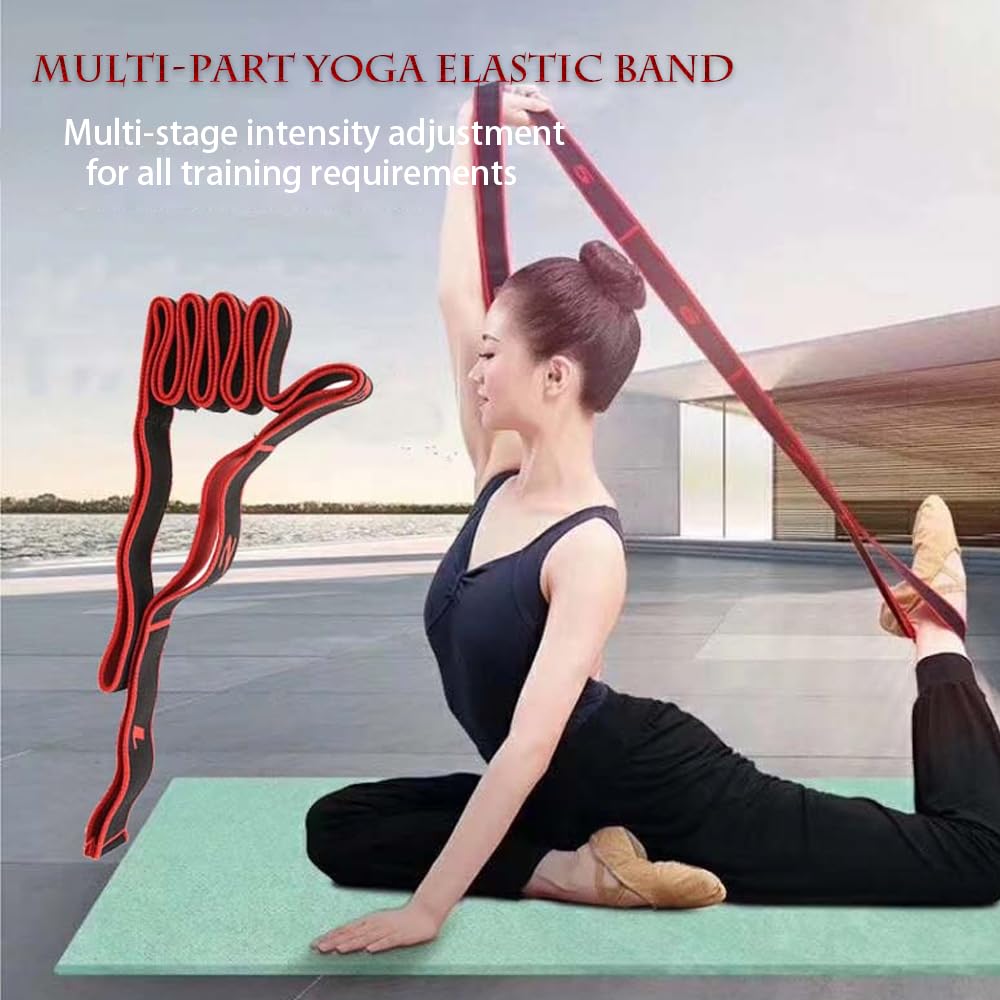 Fascia Elastica Per Yoga E Stretching - 1m X 3.5cm, Viola, Poliestere, Per Esercizi, Fitness E Riabilitazione - Foto 3