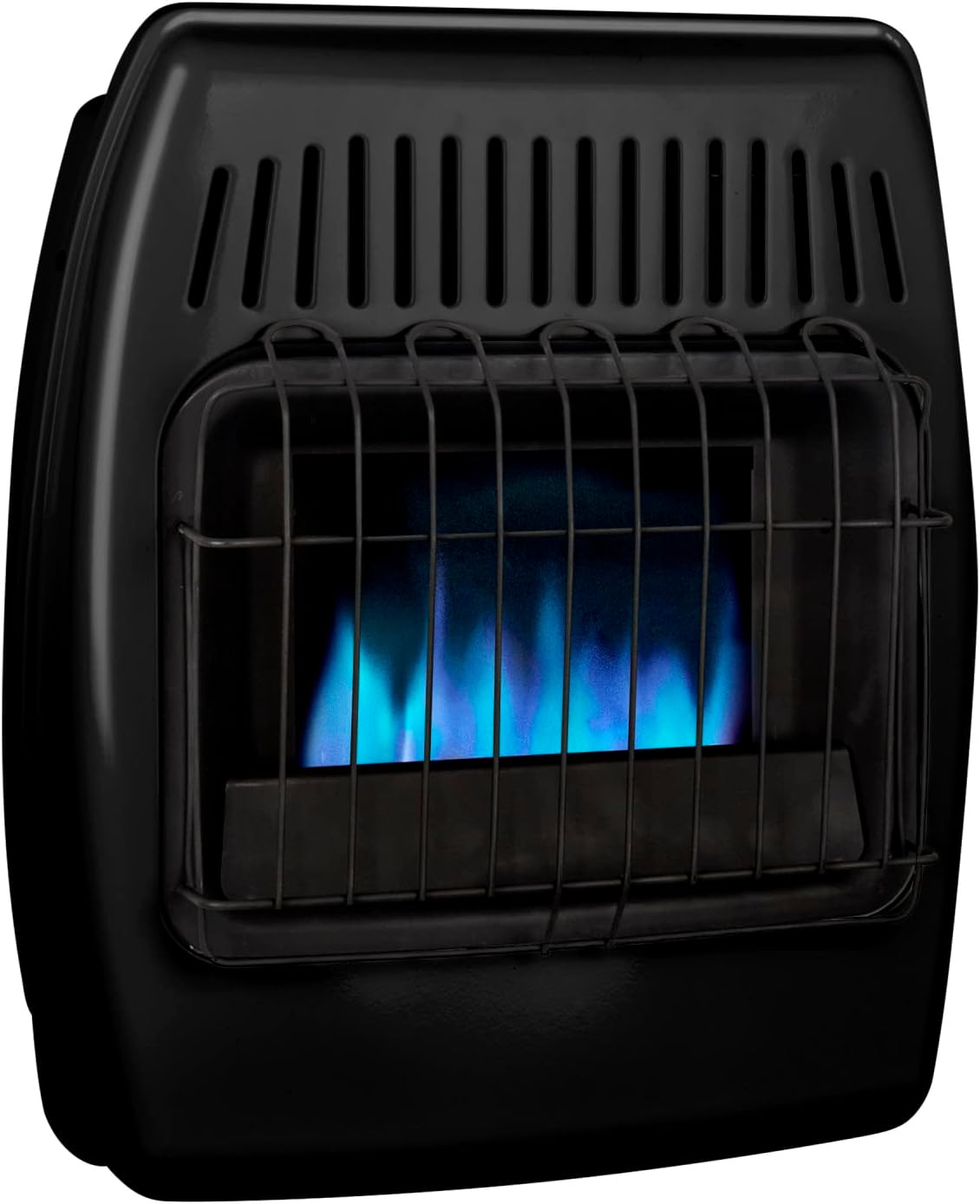 Dyna-Glo IBF10PMDG-4 10,000 BTU Liquid Propane Blue Flame Ice House Vent Free Wall Heater, Black