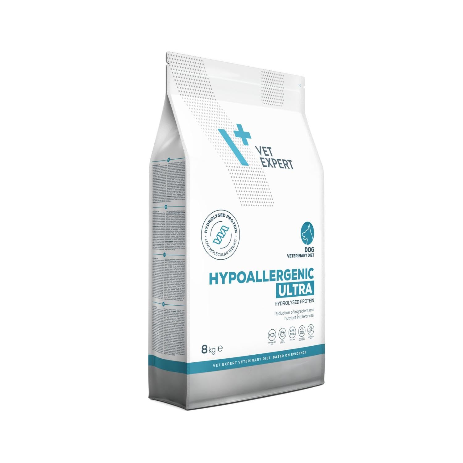 VET EXPERT HYPOALLERGENIC ULTRA - sucha karma weterynaryjna dla psów z alergią i nietolerancją pokarmową (Opakowanie 8 kg)