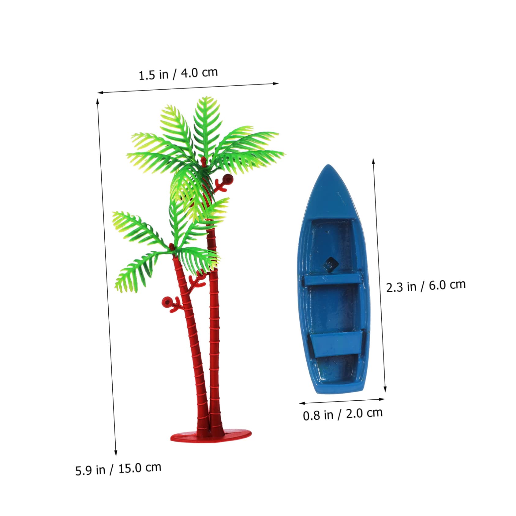 4 Sätze Kuchendekorationsverzierungen Sommerdeko Schwimmleine Cake Decoration Hochzeit Einrichtung Mit Strandmotiven Baum Partykuchendekorationen Kuchenverzierung Glas 10 Stück * 4