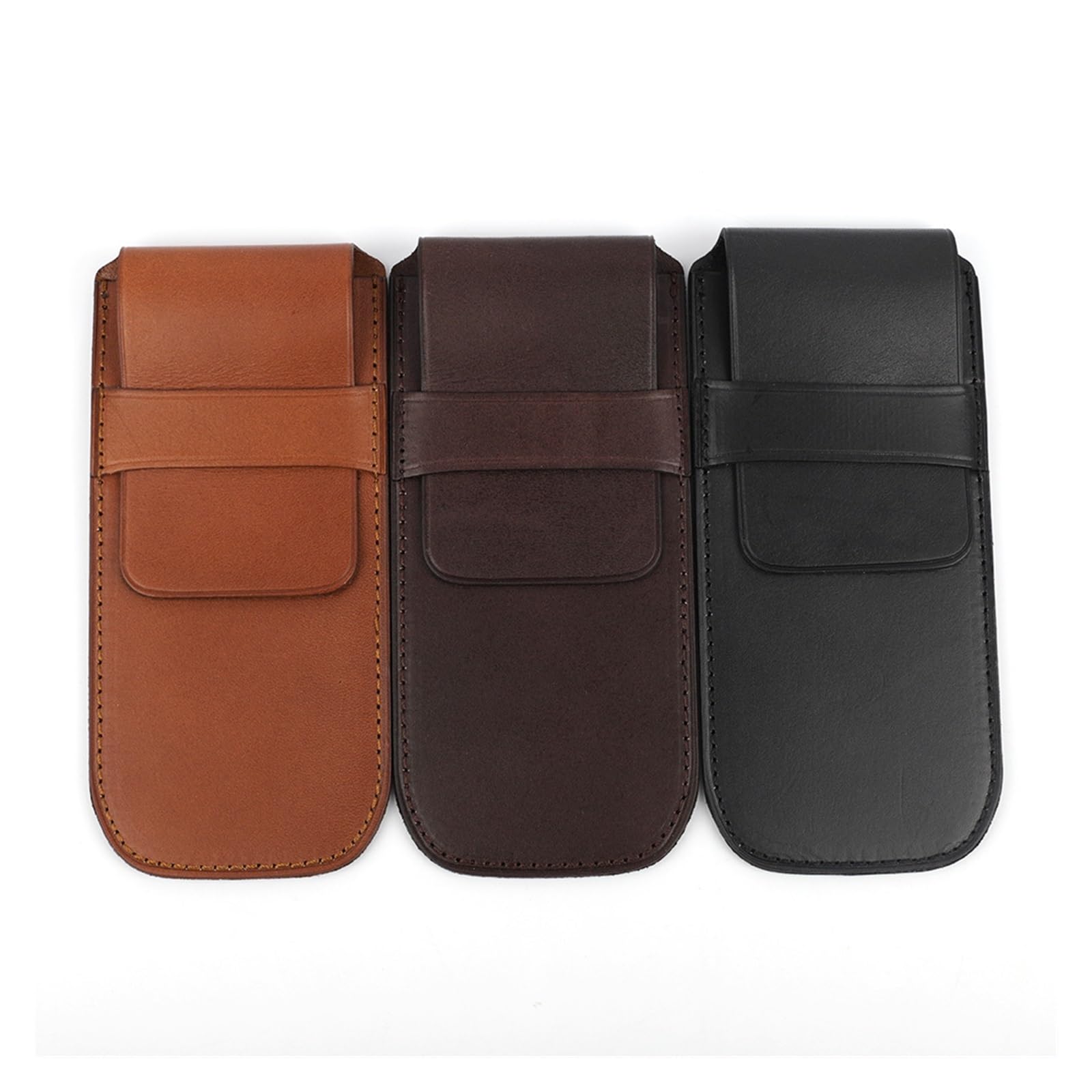 Xi Yu 1 bolsa de viaje de cuero for reloj y joyería. | Almacenar relojes, pulseras y joyas for viajar.(Black)