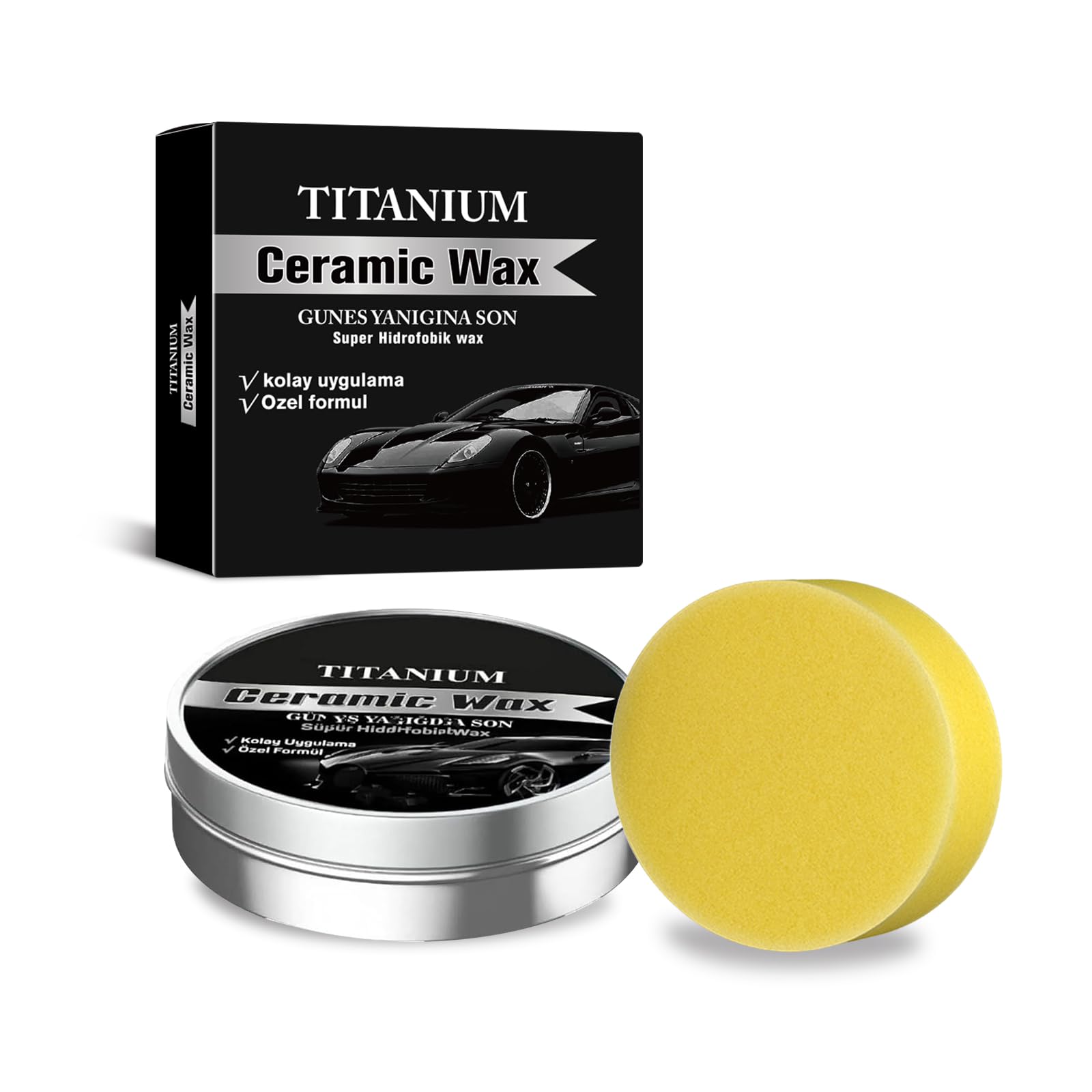 Photo 1 of 2026 Titanium Ceramic Car Wax,Professional Paint Protection, Waterproof Formula with Graphene, Brazil Wax, Long-Lasting Paint Protection for All Vehicle Types