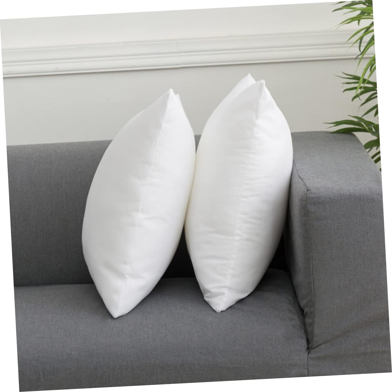 2pcs Outdoor Pillow Inserts Soft Throw Pillow Fillers for Home Decor for Sofa and Car Comfortable Support for Relaxation