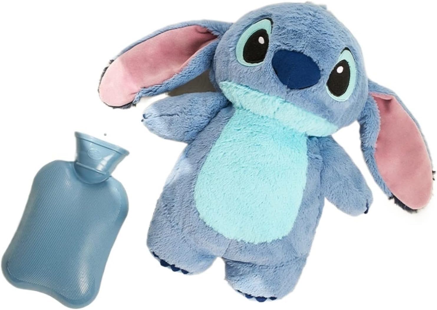 Peluche Para Colicos Con Bolsa De Agua Caliente, Oso De Peluche De Monstruo Extraterresre Del Espacio Con Compresa De Agua, Muñeco Para Aliviar Colicos Vientre, Peluche Terapeutico Termal(Blue)