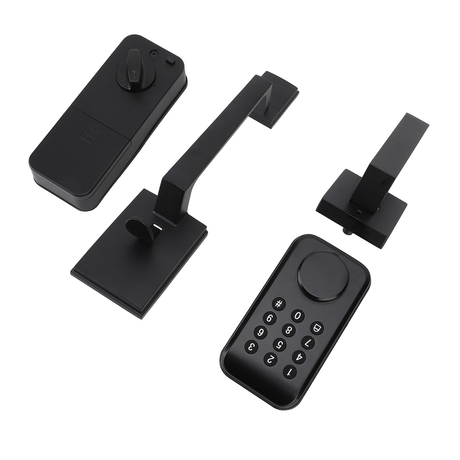 Set di serrature senza chiave Set di impronte digitali Tastiera elettronica automatica Catenaccio Codice intelligente digitale con maniglia nera per porta d'ingresso Sicurezza