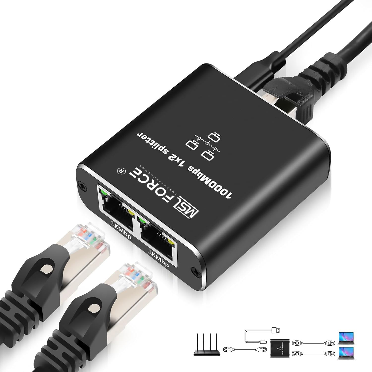 Amazon.co.jp: 安心の日本企業 MSL FORCE LAN中継器 1000Mbps