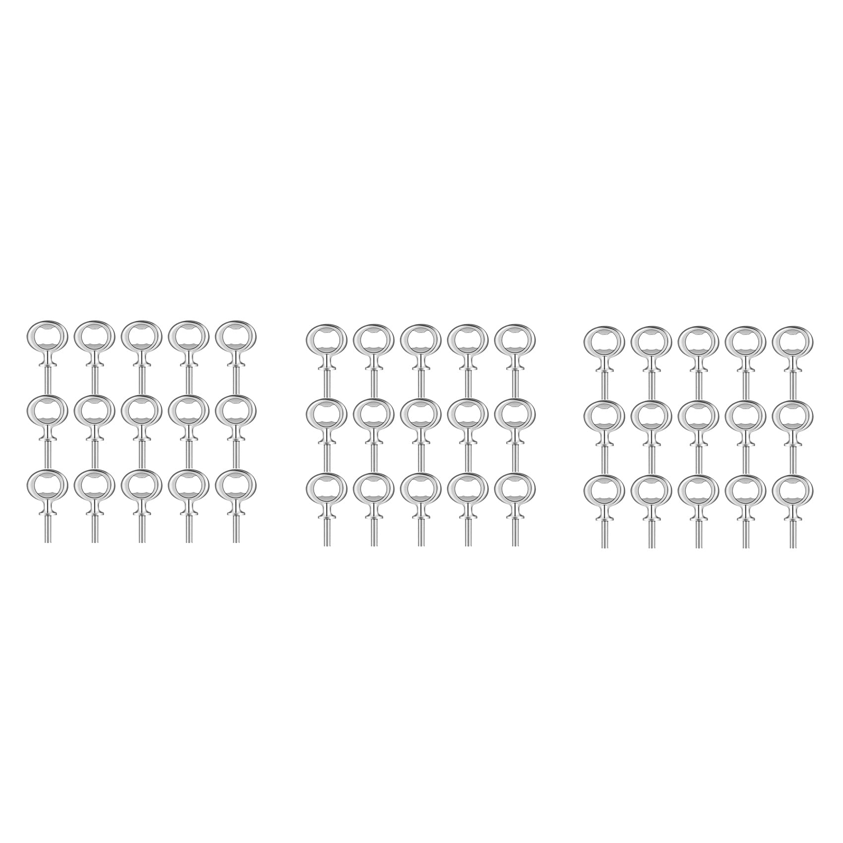 Hndhbfgrt 45Pcs Christmas Bottle Opener Bottle Opener DIY Craft Beer Bottle Opener Blank Bottle Opener for Wood Turning Project,Et