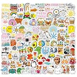 Cute Pegatinas 200pcs, Aesthetic Kawaii Stickers Vinilo Impermeables para Scrapbooking, Bullet Journal, Diario, Álbum de Fotos, Bcicleta (Aesthetic)