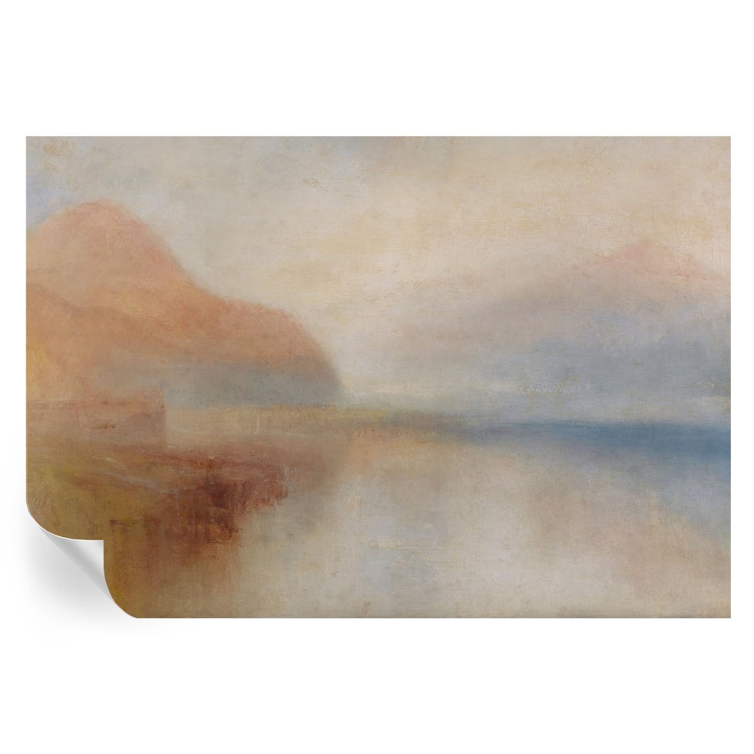 Mural adhesivo de paisaje etéreo 152x104 cm para pared principal de hogar
