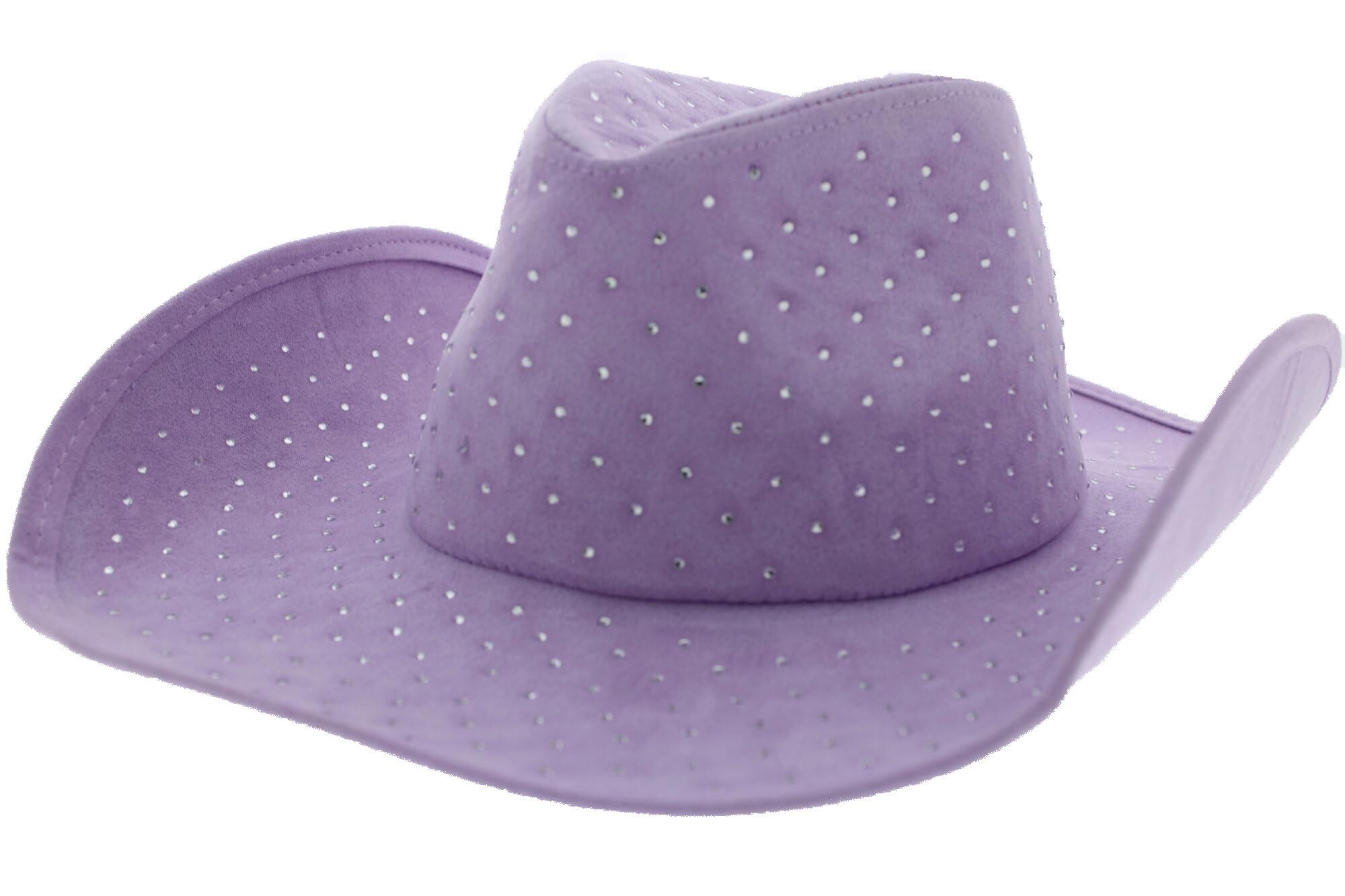 Zac's Alter Ego Fancy Dress Luxury Diamante Stone Cowgirl/Cowboy Hat - 6 Colour Options