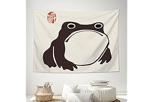 De-Mediocre Unimpressed Frog Tapestry