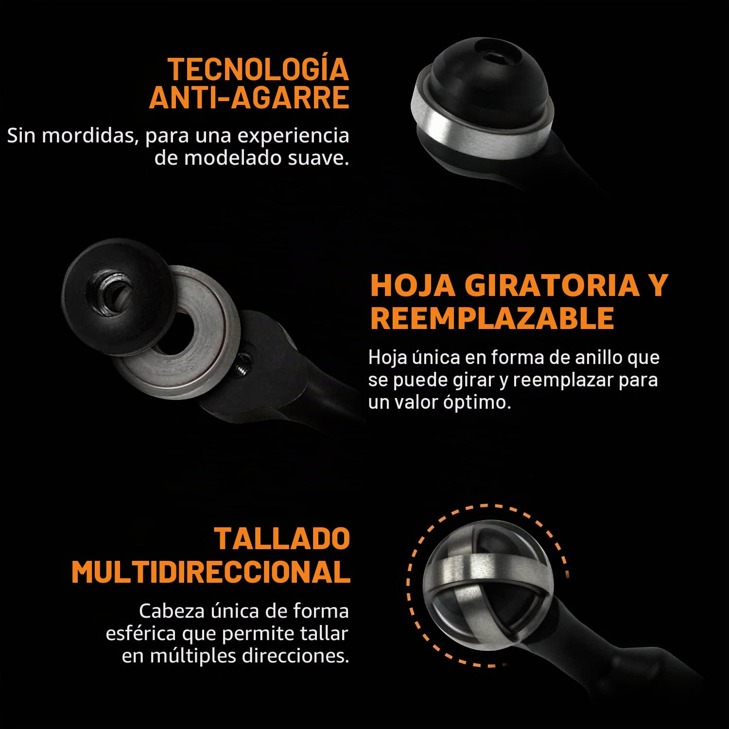 ARBORTECH Ball Gouge Fresa de Bola 30mm hueca e ahuecar pequeñas cóncavas para amoladora angular en proyectos carpintería