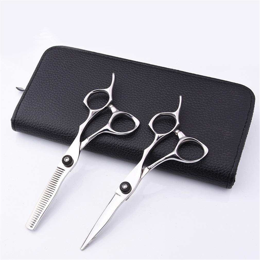 Capelli delle Donne Professionale di Parrucchiere Forbici Set Barbiere Assottigliamento Cesoie Cesoie Giapponese degli Uomini dell'Acciaio Inossidabile di Uso della Casa del Barbiere del Capo