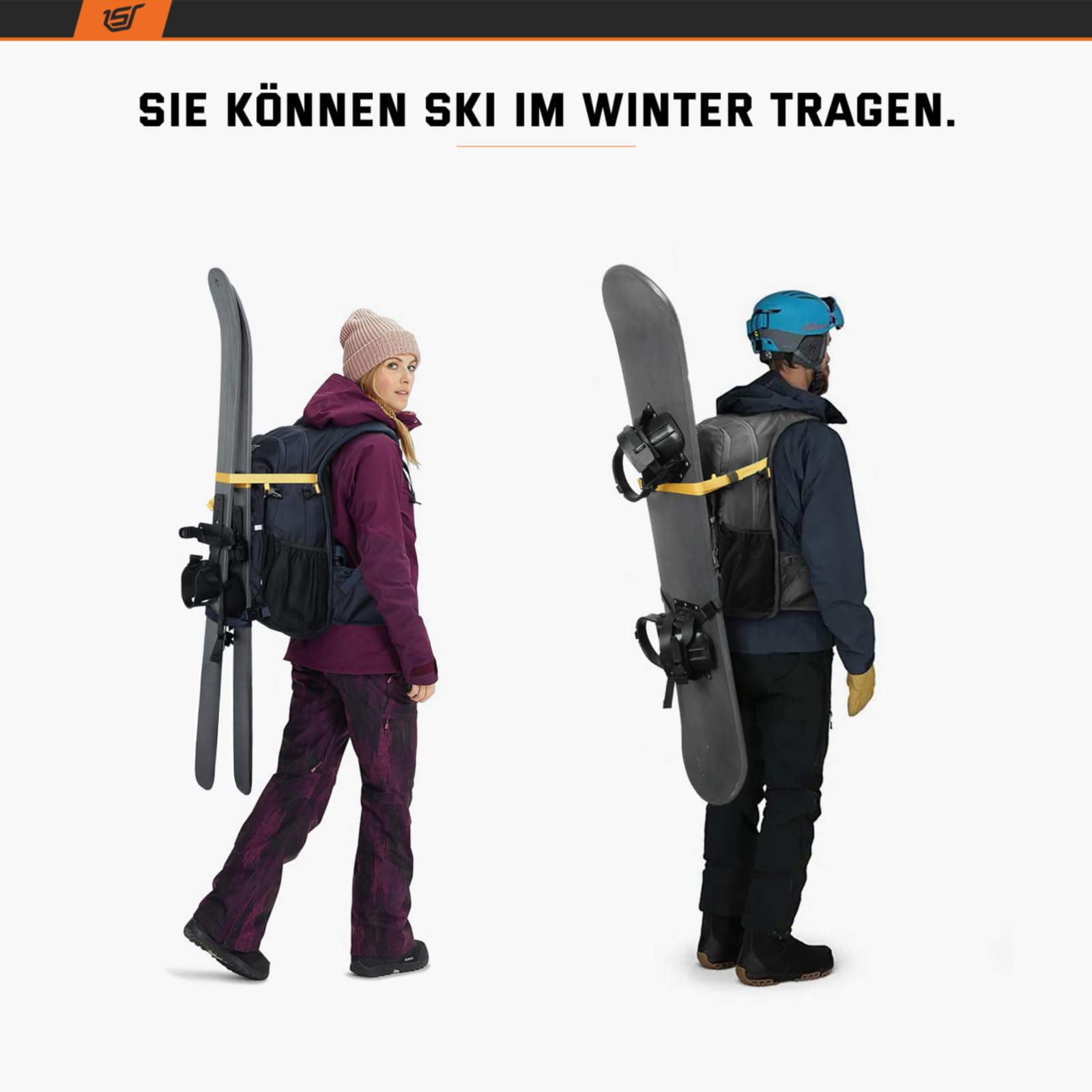 SKYSPER Wanderrucksack 20L Fahrradrucksack Skirucksack Rucksack Herren für Fahrrad Trinkrucksack