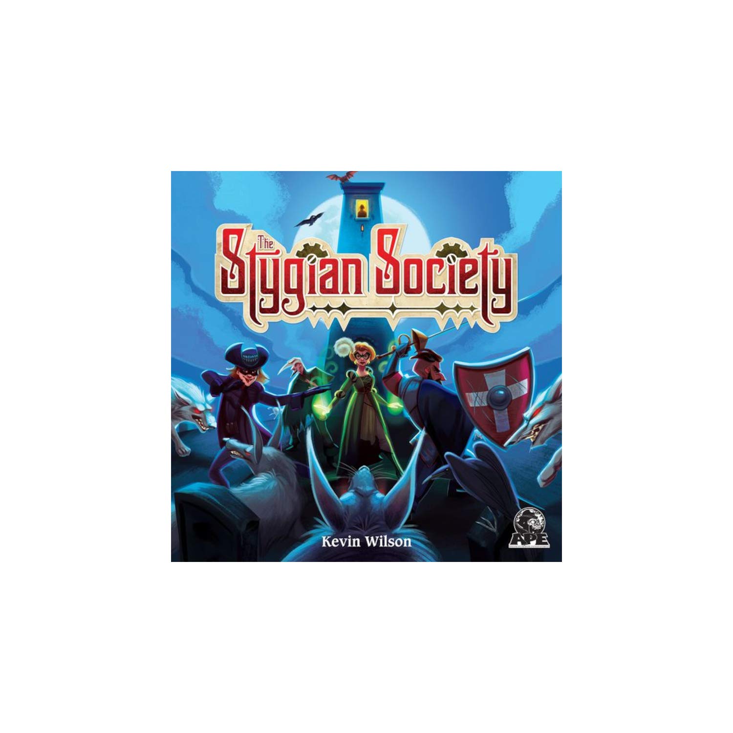 The Stygian Society | Diceless Dungeon Crawl | Board Game | APE Games | 1-4 Players | 60-120 Minutes | Fantasy | Adventure| 14+ | Tabletop Game | Kevin Wilson | Cooperative | Base Game