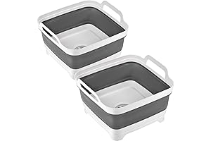 Collapsible Dish Drain Basket Space Saver Drying Storage Rack Tray