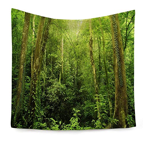 Tapisserie murale forêt tropicale 230x150cm pour salon zen - 2