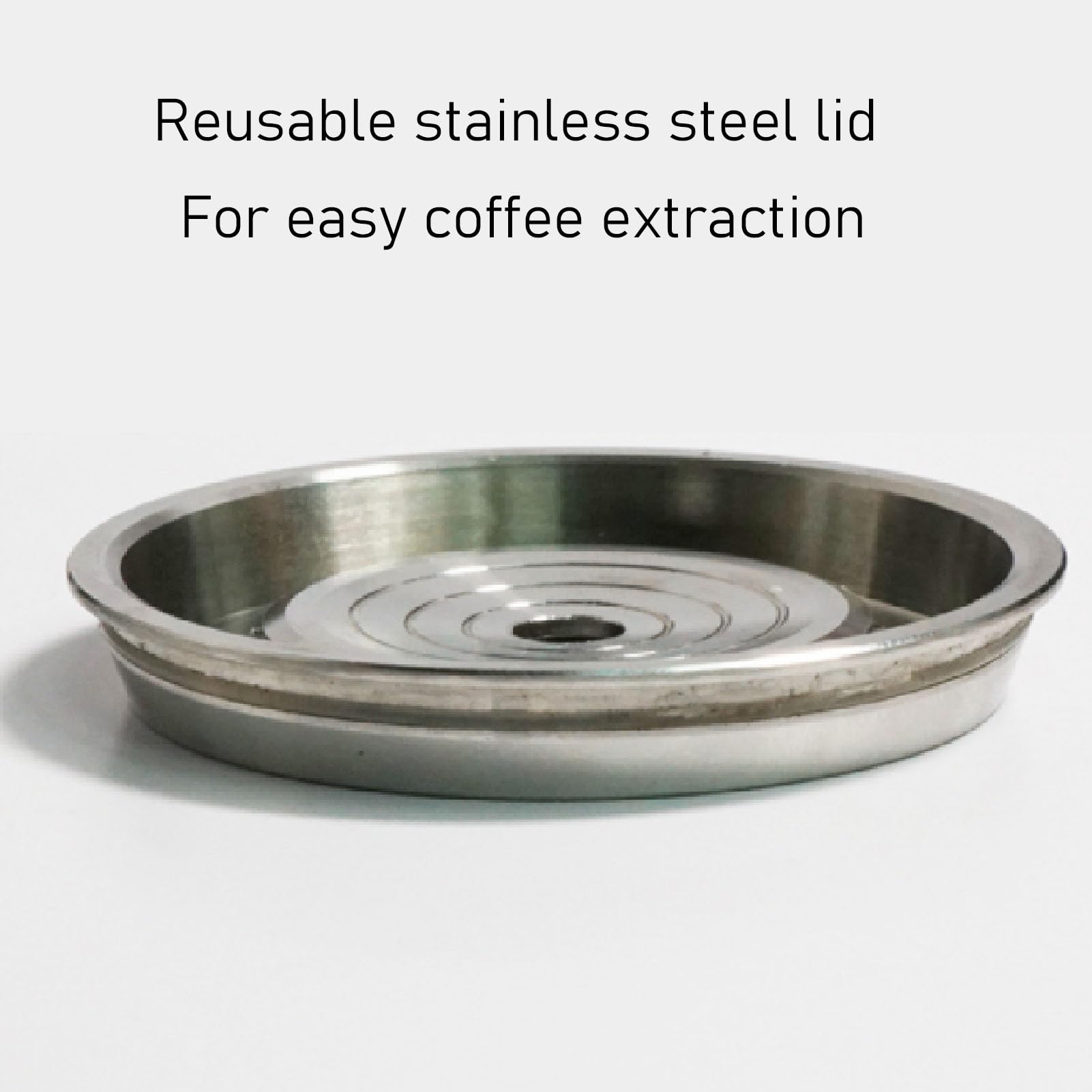 Taza De Cápsula De Café, Cáscara De Cápsula De Café De Acero Inoxidable, Cápsula De Café Reutilizable Con Cepillo De Cuchara De Tapa, Cápsulas De Café Recargables De Acero Inoxidable Y Plástic