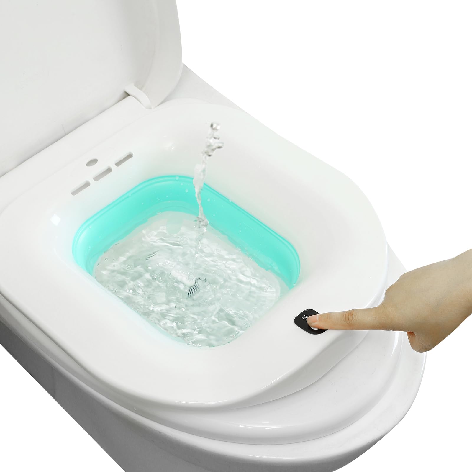 Electric Sitz Bath-Foldable Sitz Baths for Postpartum Care Soothes and Cleanse Vagina & Anal?Hemorrhoids and Perineum Treatment Suitable for Women, Pregnant Women, Maternity, Elderly (Spout)