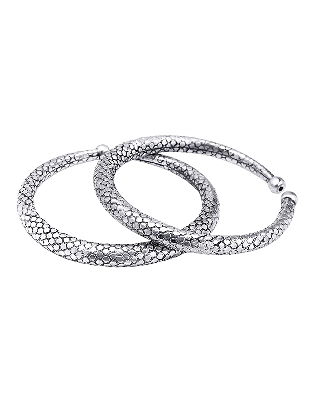 Classic German Silver Oxidised Antique Design Traditional Kada Anklet for Women and Girls… (B0BC5LPV6N) Amazon Price History, Amazon Price Tracker