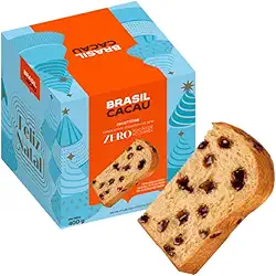 Panetone Zero Açúcar Gotas de Chocolate 400g Brasil Cacau