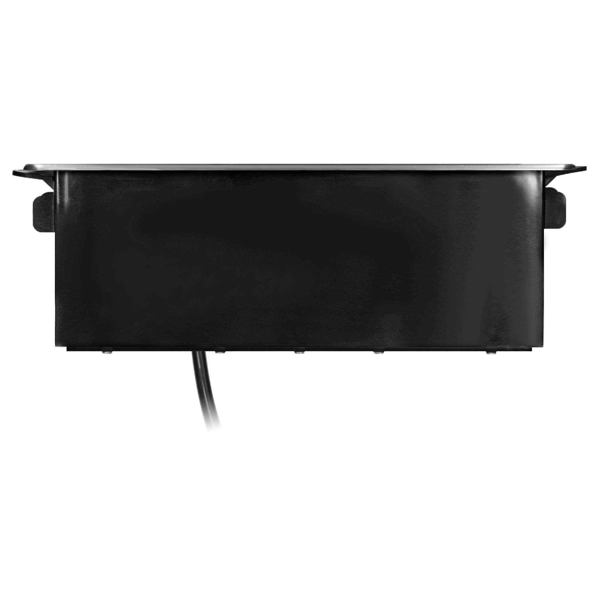 ORNO Regletas Enchufes Enchufe con USB Elegante Carcasa con Panel INOX De Acero Inoxidable con Tres Enchufes F con Conexión A Tierra Y 2 Entradas USB (3 Tomas de Corriente)