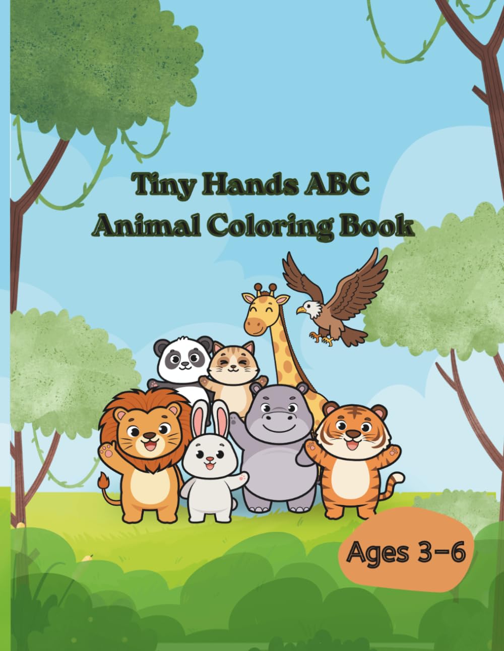 Tiny Hands ABC Animal Coloring Book: Fun A–Z Alphabet Coloring & Tracing Book for Kids Ages 3–5