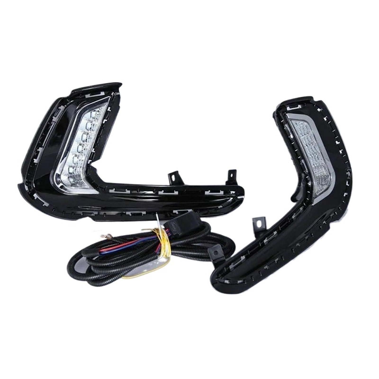 Head Lamp 1 para LED samochodów DRL światła do jazdy dziennej światła dziennego wodoodporna lampa sygnałowa pasuje do Hyundai Elantra 2016 2017 2018(White)
