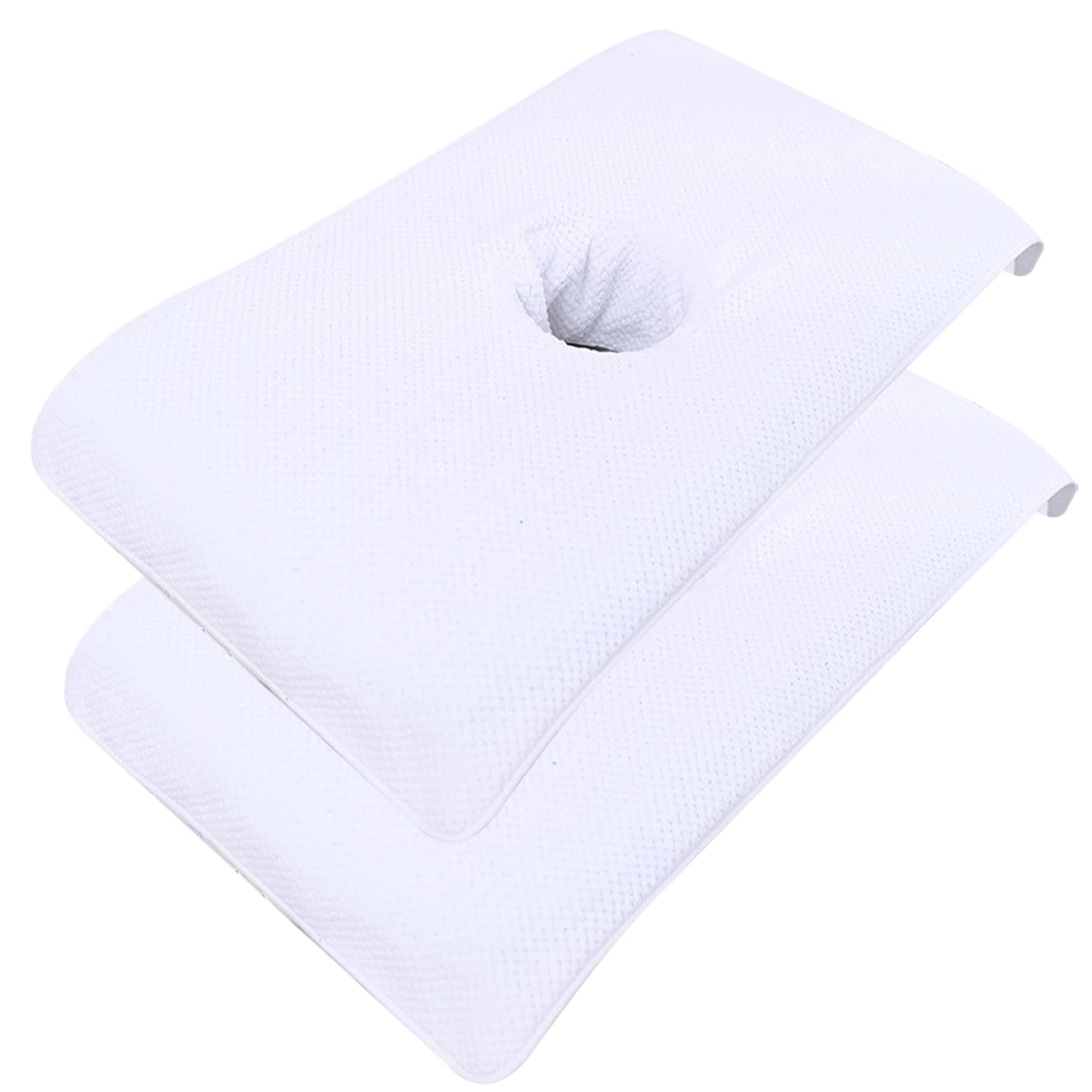 Massage Table Cover 2Pcs Soft Massage Bed Cover with Face Hole 16x32'' Reusable Spa Beauty Bed Cover Towel with Face Hole Massage Bed Sheet for Skin Care,White Massage Table Cover With Face Hole-image-7