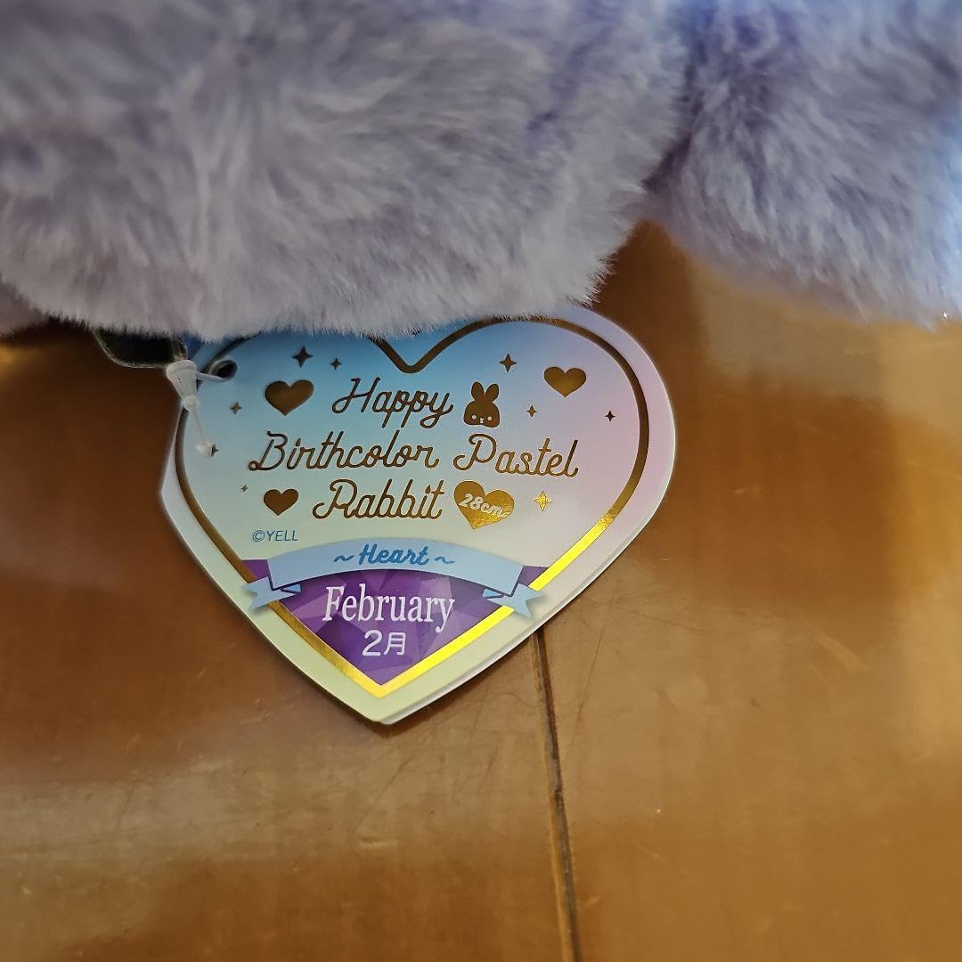 Amazon.co.jp: Happy Birthday Color Rabbit Plush Toy February