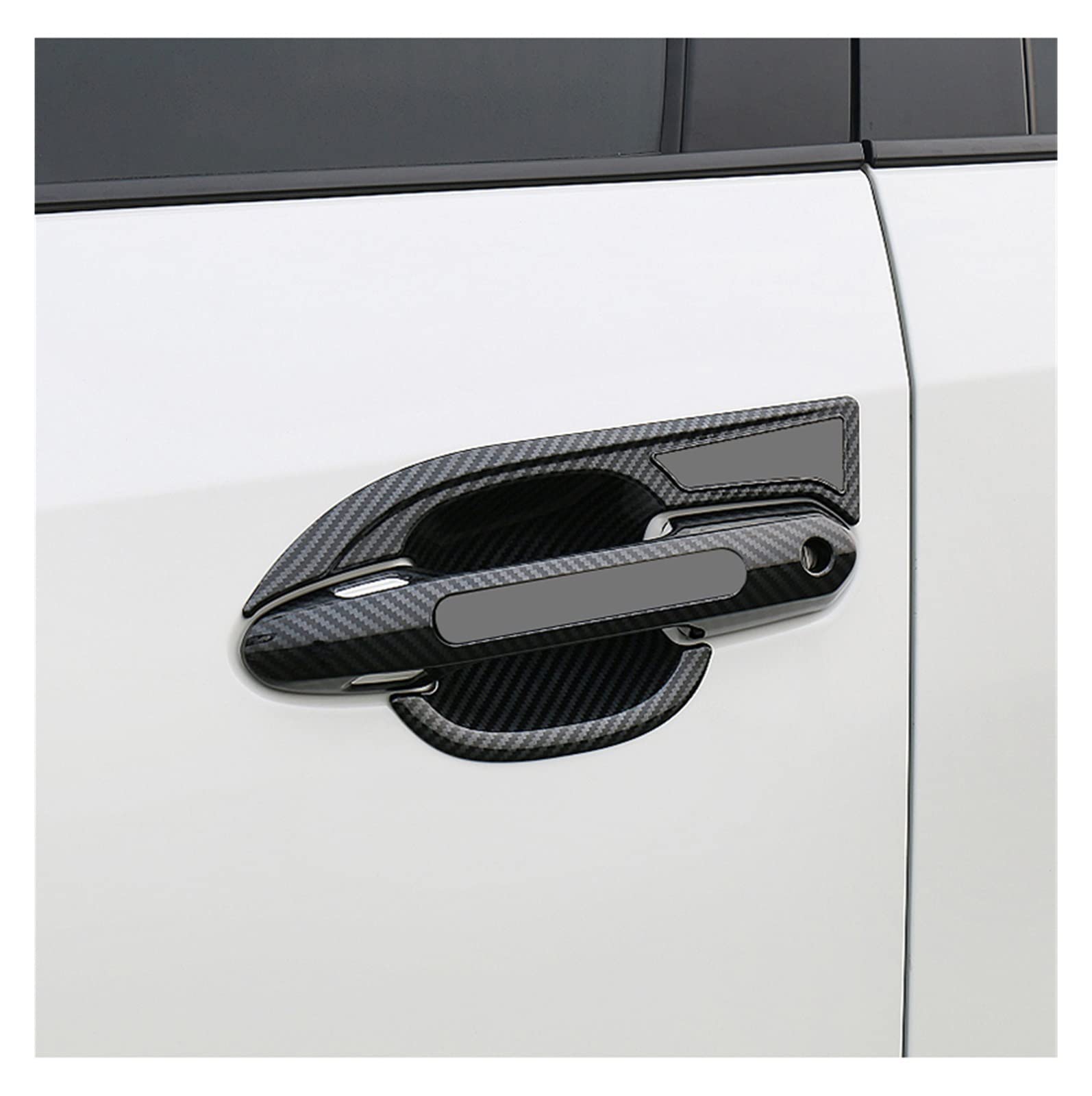 Coperture Maniglie Estere In Nero Opaco Per Toyota Rav4 2019-2023 E Highlander 2020-2023 – Con Foro Per Chiave Intelligente