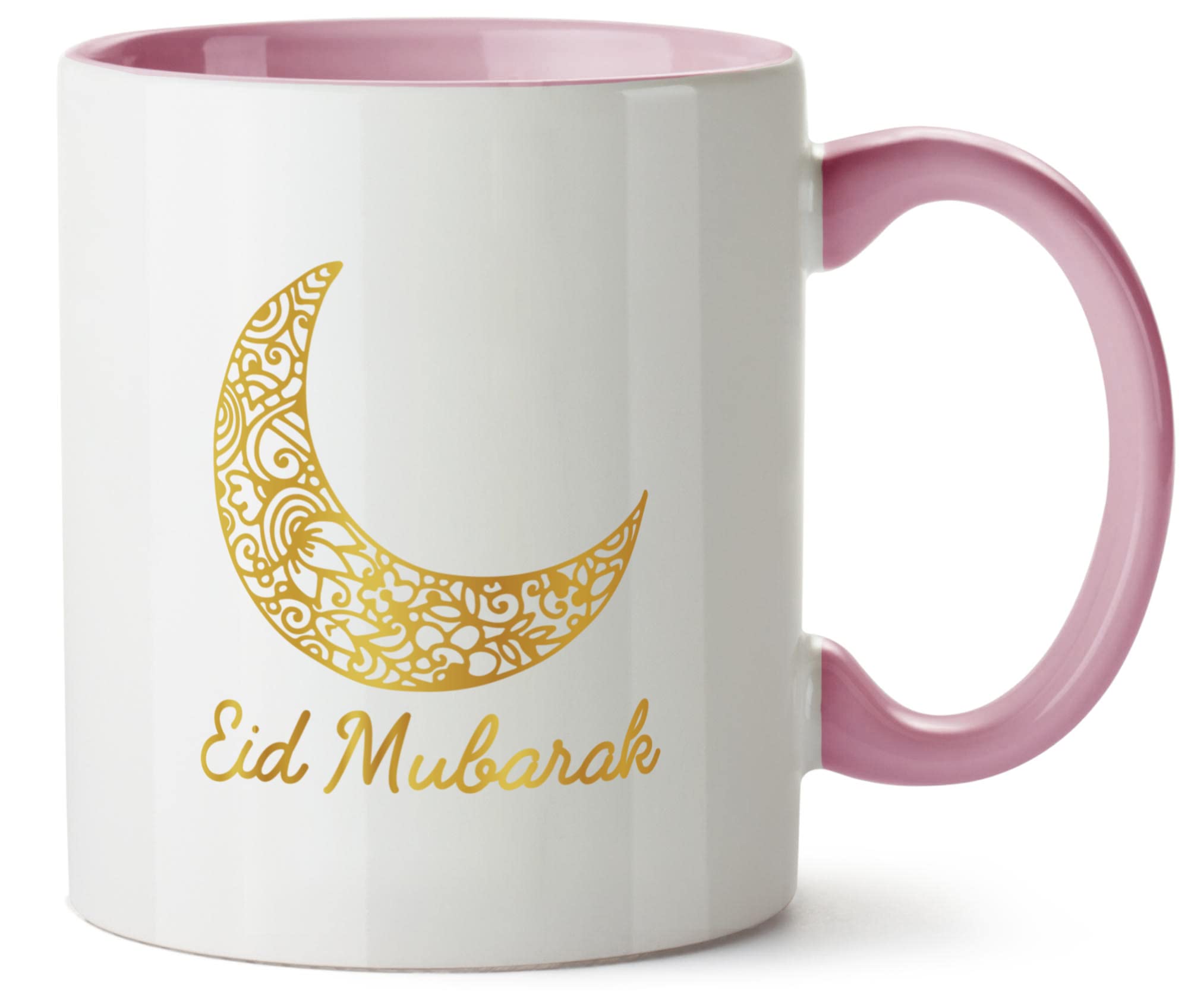 Hippowarehouse Eid Mubarak Moon Printed Mug Various Colour Options Ceramic Cup Kitchenware 11oz