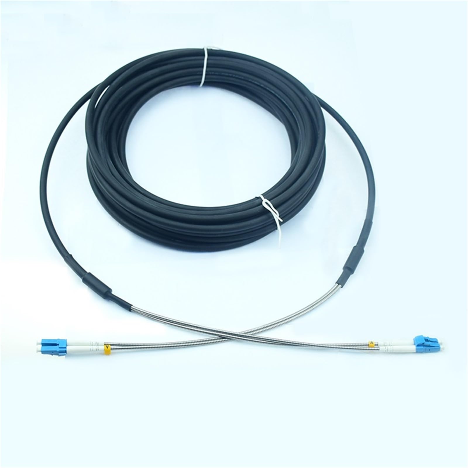 Câble de brassage à fibre optique extérieur, monomode, monomode, multimode, 2 conducteurs - 1/2/5/10 m - LCC (5 m, 2 monomodes)