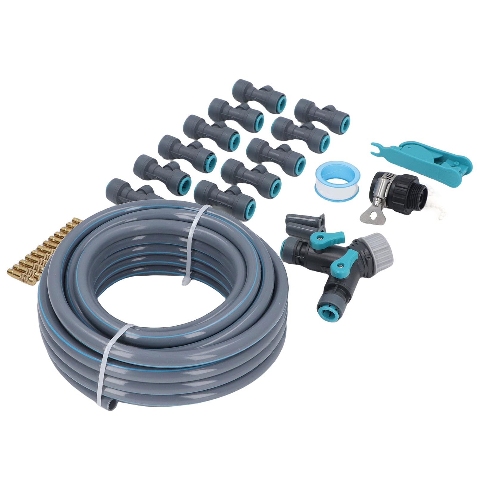 de riego de jardín, kits de riego por goteo automático para equipos de césped con gotero ajustable, manguera de 10m