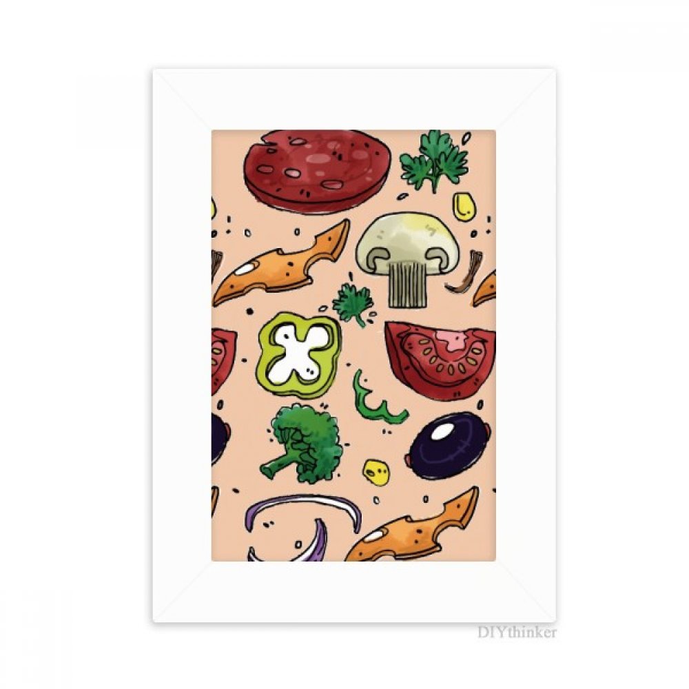 Cadre photo tomate pizza et peinture de bureau cadre blanc decoration murale 10x15