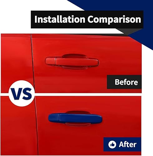 Vista 23 de Voodonala for Chevy Colorado 2014-2022 Car Door Outside Grab Handle Cover Compatible with Chevrolet Colorado GMC Canyon 2014-2022(4Pcs,Black)