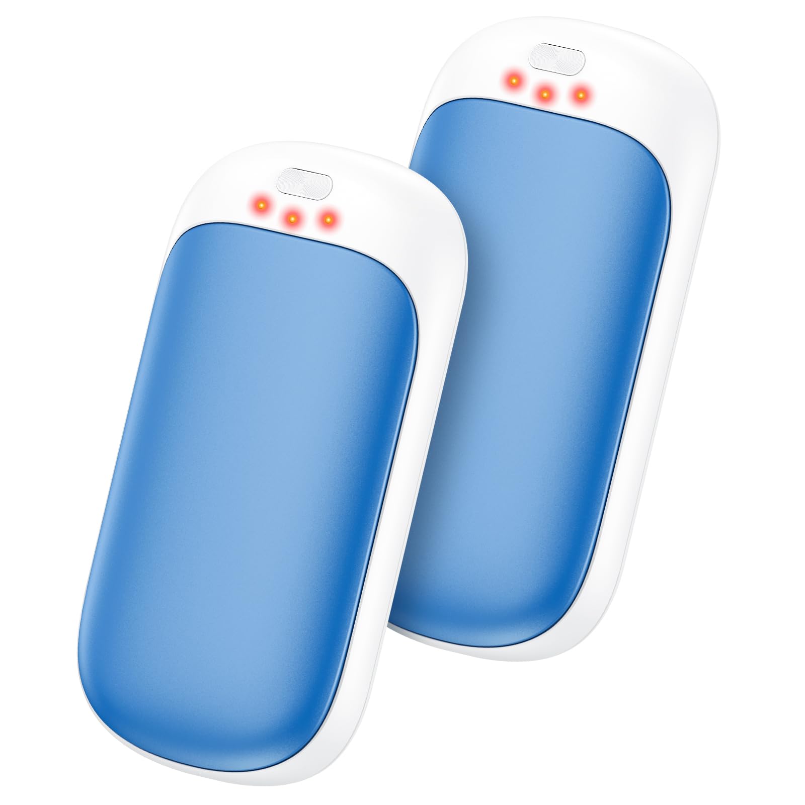 Jonwall Hand Warmers Rechargeable, 2 Pack Electric Hand Warmer Reusable Portable Handwarmers with 3 Levels Heat, USB Pocket Warmer Warm Gifts for Men Women Outdoor Camping Golf Fishing