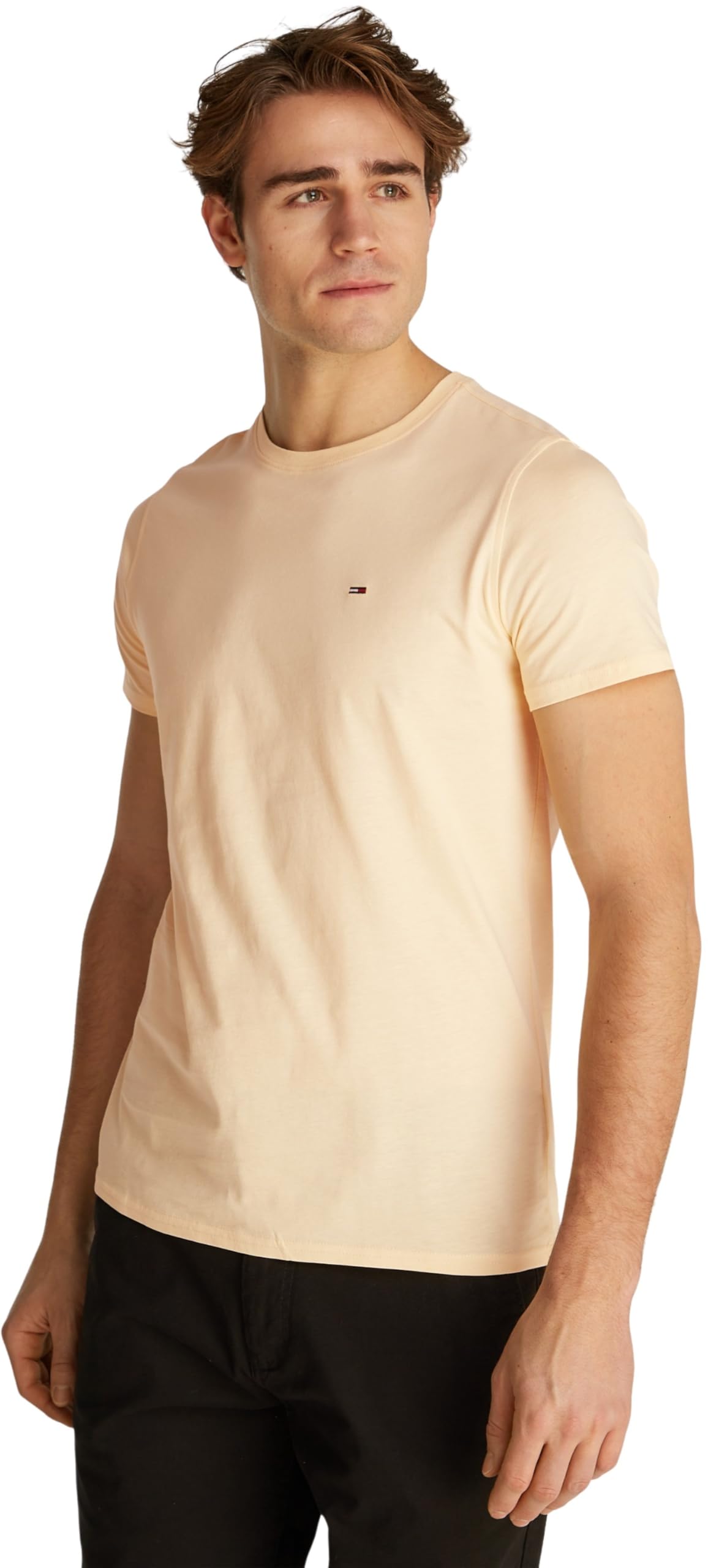 Tommy Jeans Tjm Xslim Jersey Tee Dm0dm04411, Maglietta a Maniche Corte Uomo