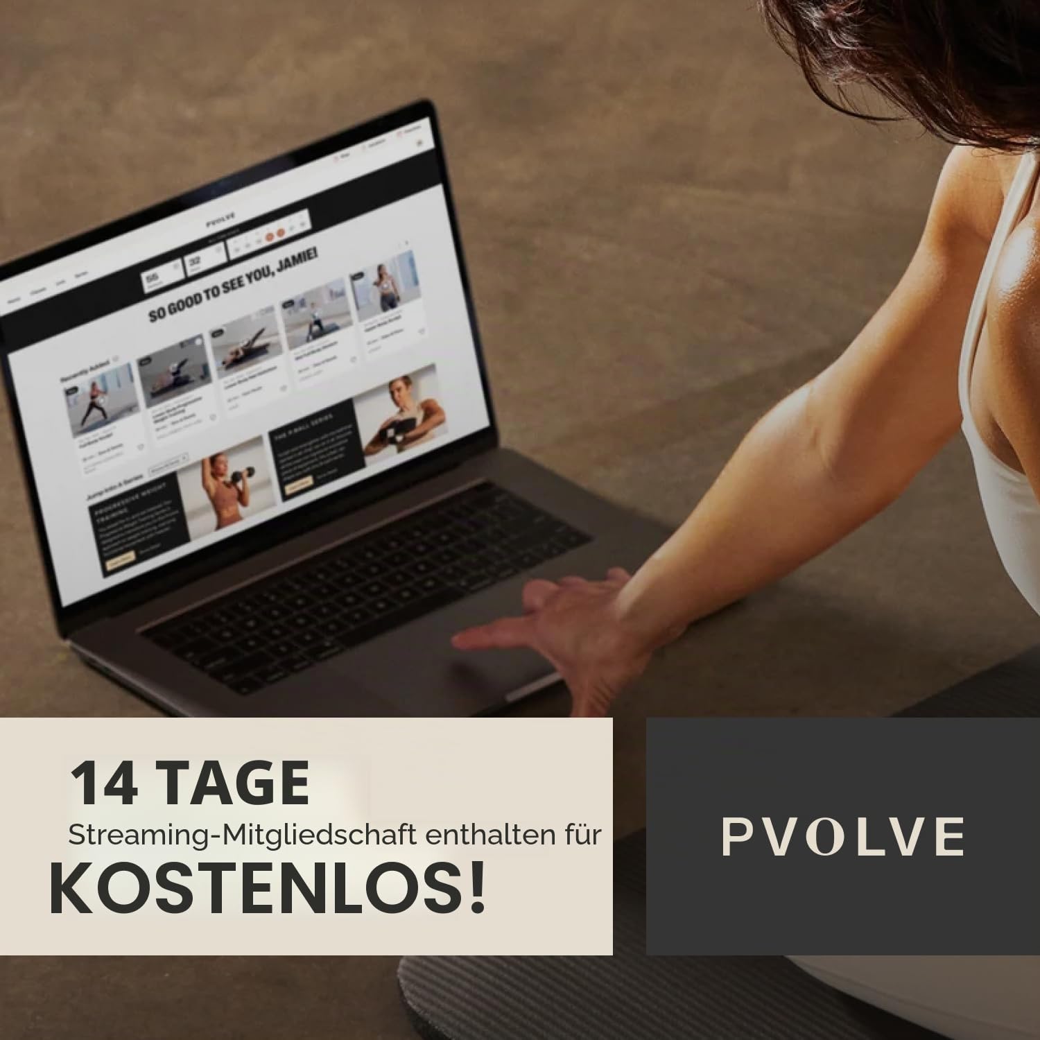 Pvolve P.3 Trainer: Fitnessgerät für Zuhause, Fitnessgerät, Widerstandsband mit Knöchelriemen und Gewichtssystem