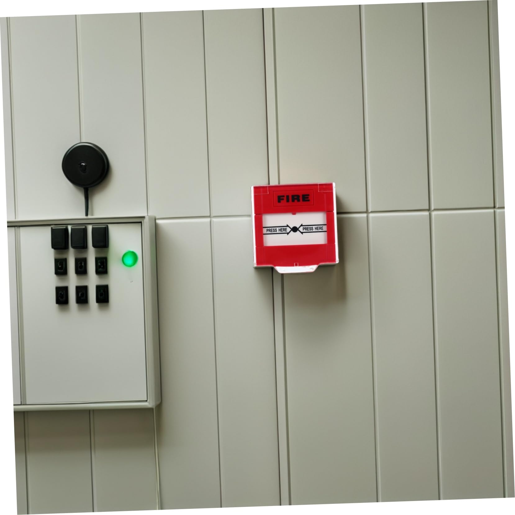 Didiseaon Botón de Alarma de Incendio Manual Fácil Instalación y Reinicio 2 Unidades de Plástico Rojo Compatible Sistema, Adecuado para Hotel y Oficina