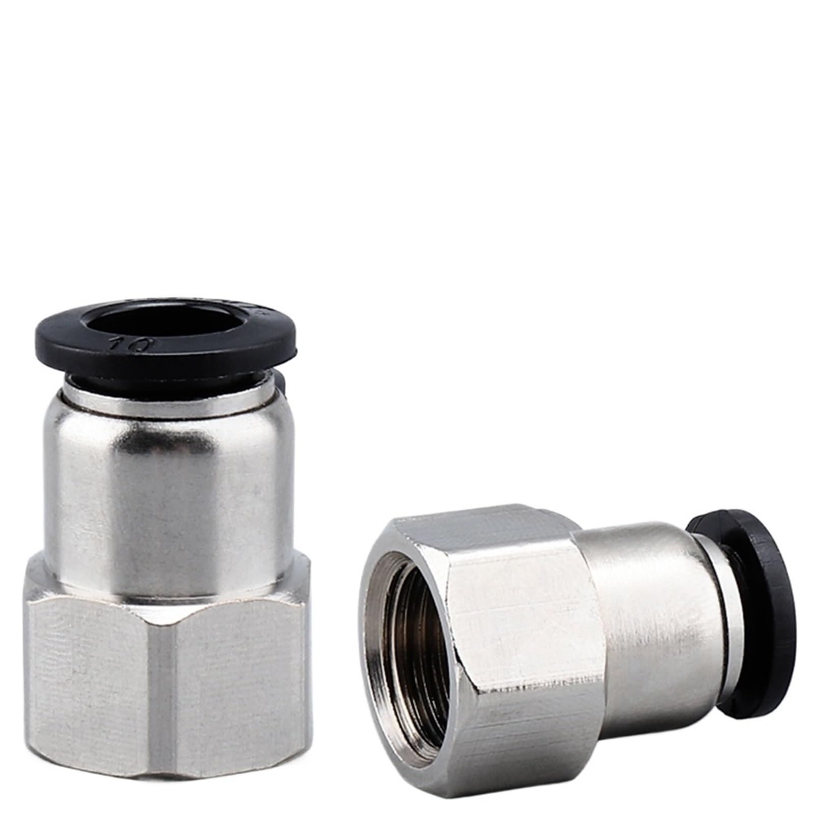 Connettori per tubi d'aria, Connettore rapido for tubo dell'aria pneumatico nero PCF da 1/8-1/2 pollici. Filettatura tubo standard femmina 4-12 mm(Pcf4-m5)