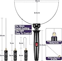 Vista 6 de GOCHANGE 4 in 1 Foam Cutter Set, 18W Electric Styrofoam Cutting Tools Kit, 100-240V Hot Wire Cutter Tool With Power Adapter For DIY Craft, Small