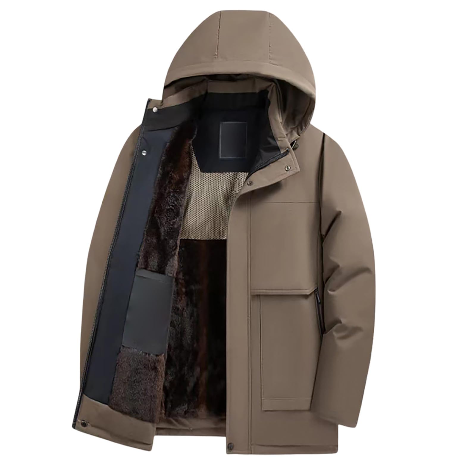 Chaqueta Negra Hombre Sobretudo Homem Chaquetas De Plumas Hombre Parka Verde Abrigo Paño Abrigo Largo Chaqueta Militar Parka Larga Negra Plumas De Paño Militar Tres Cuartos Abrigos Invierno Para